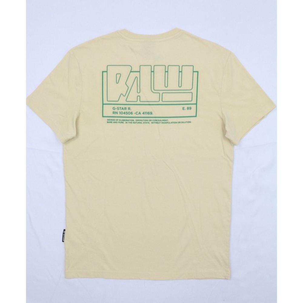 G-Star RAW Back Graphic RAW Short Sleeve Tee Organic Cotton Postbag S Crew Neck